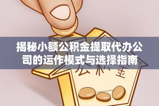 德宏揭秘小额公积金提取代办公司的运作模式与选择指南