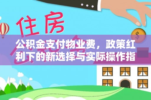 德宏公积金支付物业费，政策红利下的新选择与实际操作指南