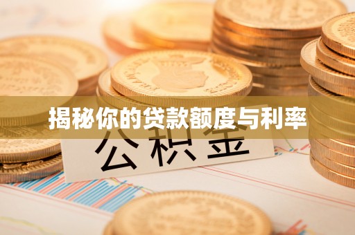 德宏揭秘你的贷款额度与利率