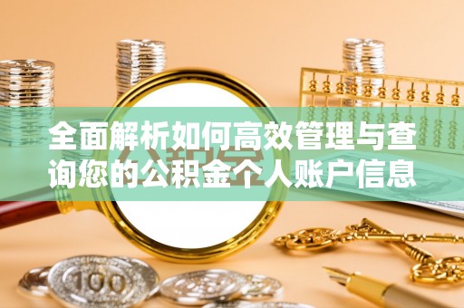 德宏全面解析如何高效管理与查询您的公积金个人账户信息