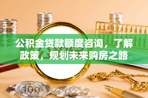 德宏公积金贷款额度咨询，了解政策，规划未来购房之路