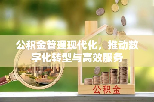 德宏公积金管理现代化，推动数字化转型与高效服务