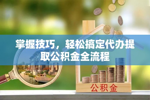德宏掌握技巧，轻松搞定代办提取公积金全流程